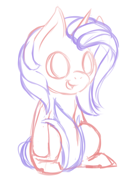 532x732 Custom Pony Sketch (Made To Order) On Storenvy - Sketch Pony