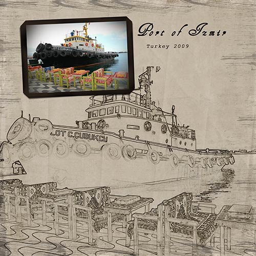 500x500 Port Of Izmir - Sketch Port