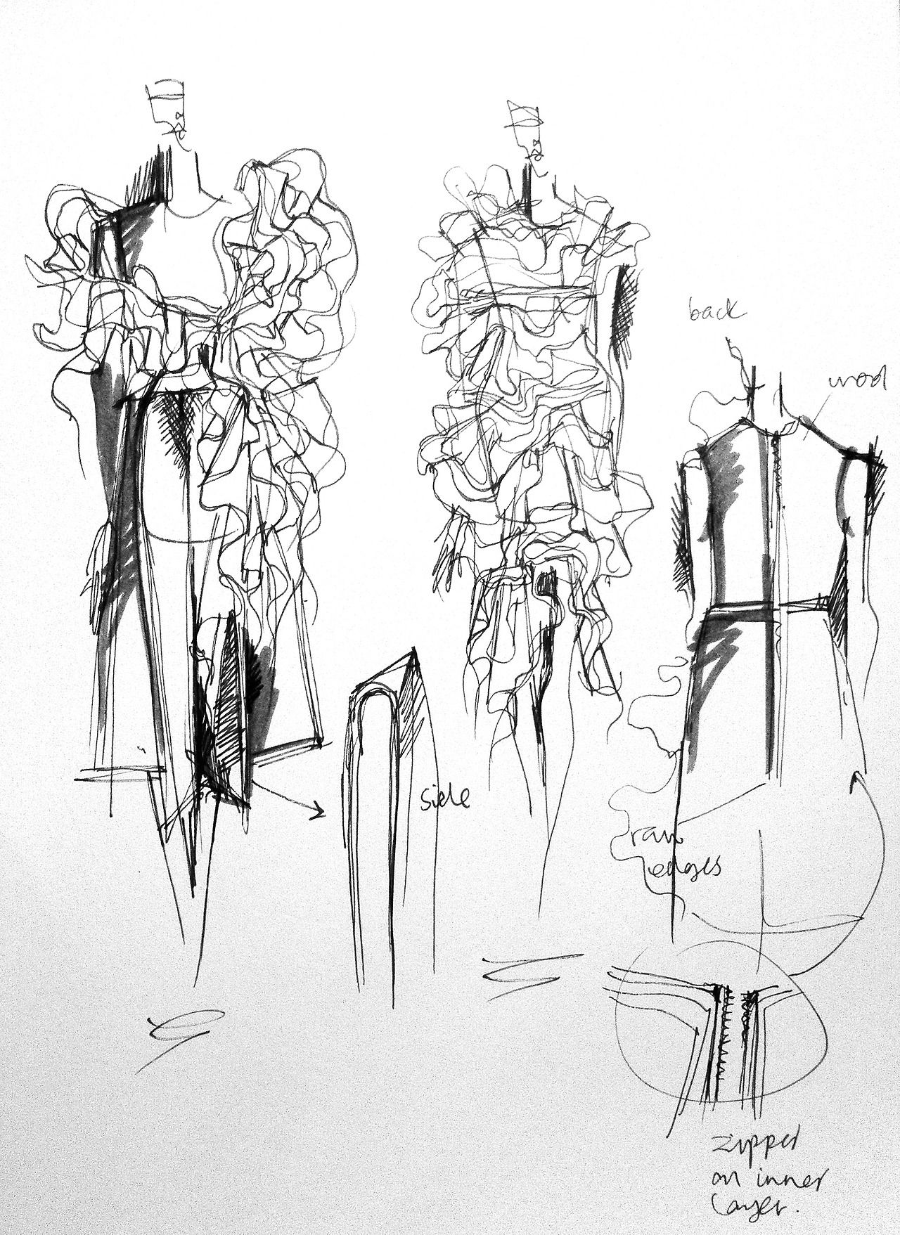 1280x1757 Fashion Sketchbook - Sketch Portfolio