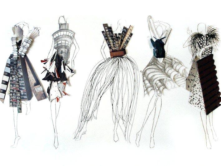 709x532 Sketch Portfolio Fashion Sketchbook Illustrations Student Work - Sketch Portfolio