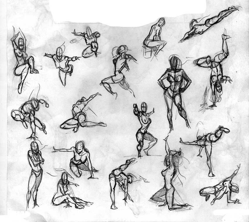 850x759 Poses Sketch 01 By Pansica - Sketch Poses