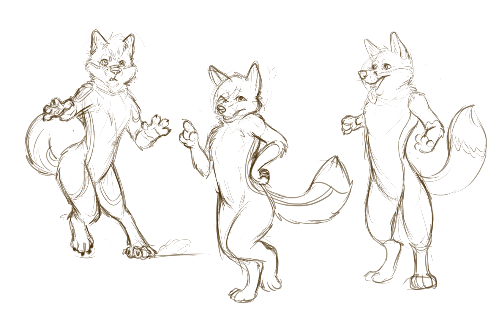 1680x1050 Sketch Poses Weasyl - Sketch Poses