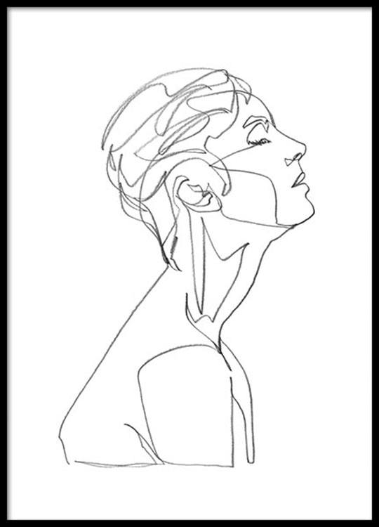 540x750 Gaze 475 Poster - Sketch Poster