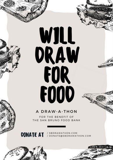 389x550 Sketch Food Drawing Event Poster - Sketch Poster