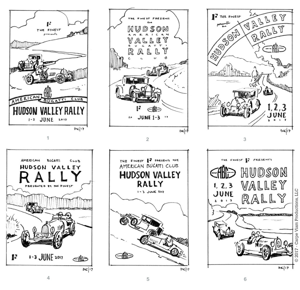 1024x992 The American Bugatti Club Poster - Sketch Poster