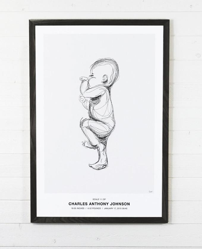 680x840 Unique Inc Sketch Baby Art 1 Baby Art Poster - Sketch Poster