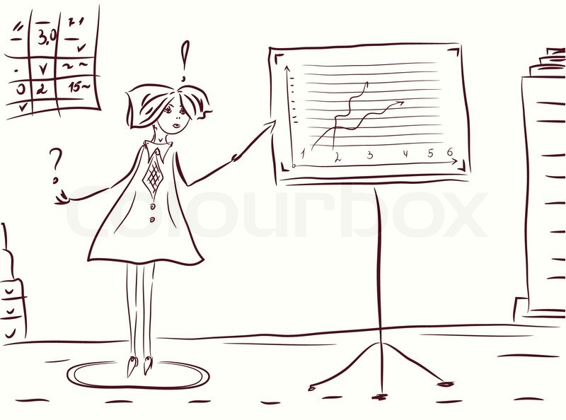 800x594 Businesswoman - Sketch Presentation