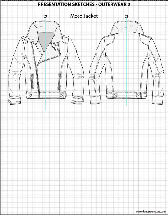 561x720 Mens Illustrator Flat Fashion Sketch Templates - Sketch Presentation