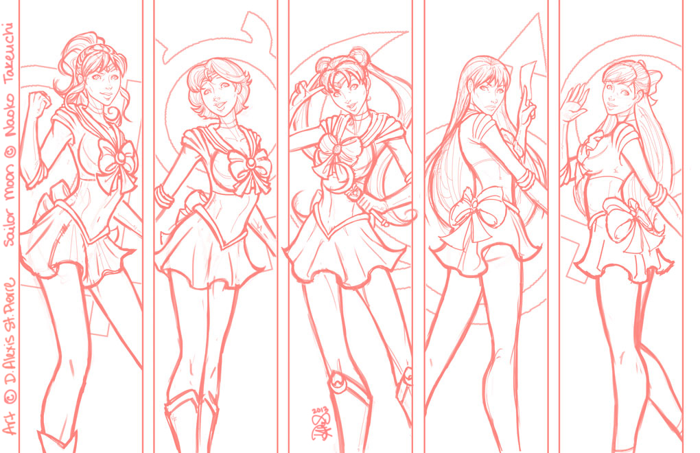 1020x660 Sailor Moon Print Sketch By Dstpierre - Sketch Print