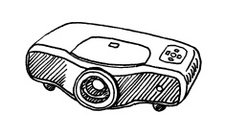 225x135 Retro Movie Projector Cartoon Vector Cinema Motion Picture Premium - Sketch Projector