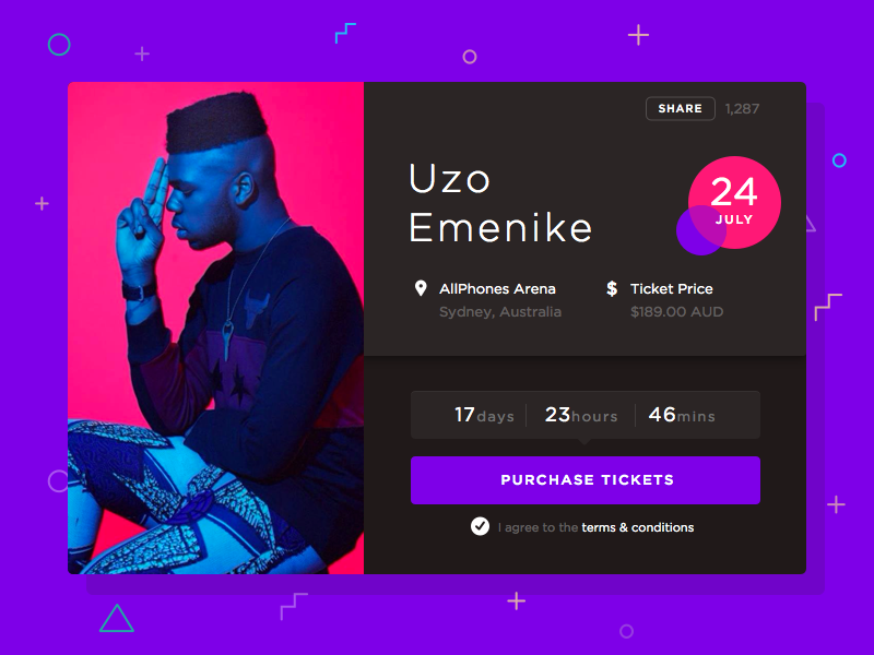 800x600 Music Event Purchase Ticket Ui Sketch Freebie - Sketch Purchase