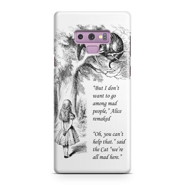 600x600 Alice Sketch Quotes Samsung Galaxy Note 9 Case Casefantasy - Sketch Quotes