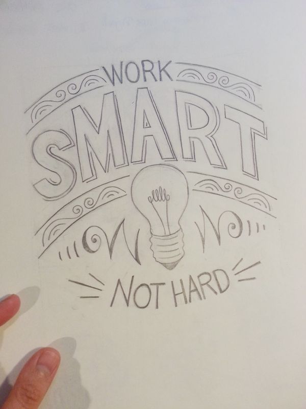 600x800 The First Steps Of Hand Lettering Concept To Sketch (Lettering I - Sketch Quotes