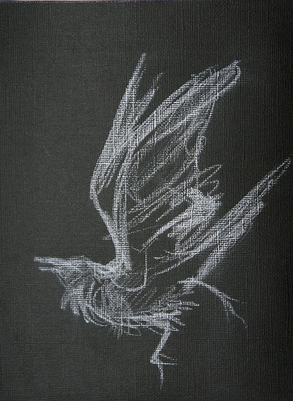 574x785 Raven Sketch Pastel By Sylvie Boersma - Sketch Raven