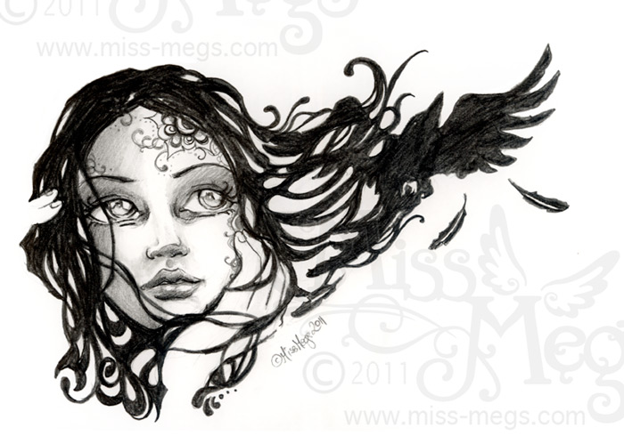 700x490 Sketch Raven Soul - Sketch Raven