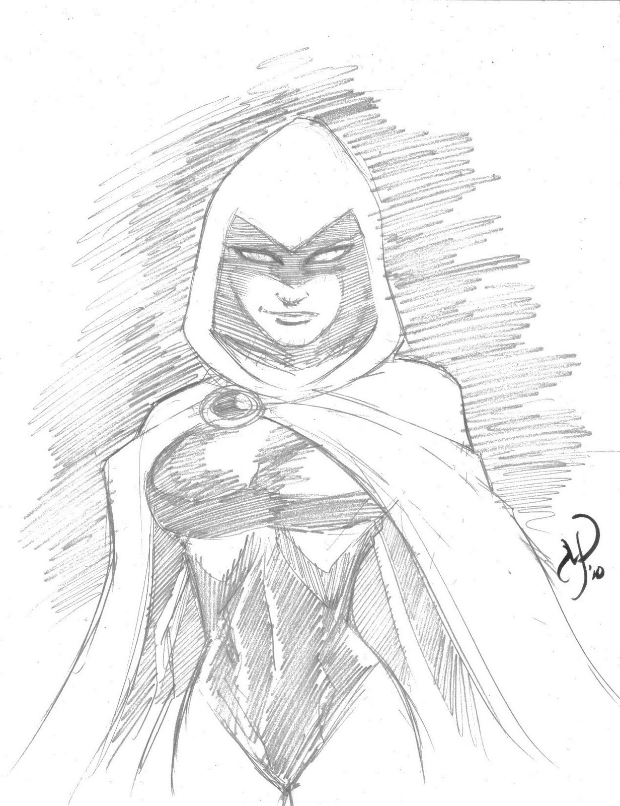 1232x1600 The Art Of Michael Powell 221 Raven Commission Sketch - Sketch Raven