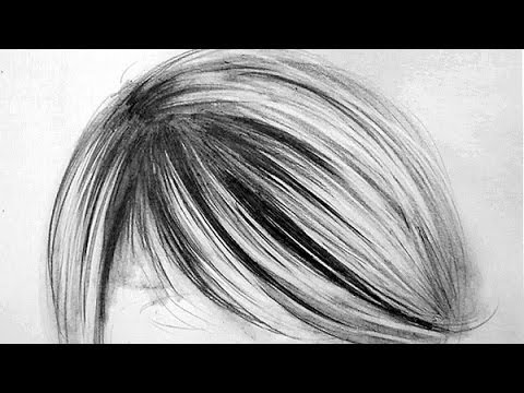 480x360 How To Draw Realistic Hair - Sketch Realistic Hair