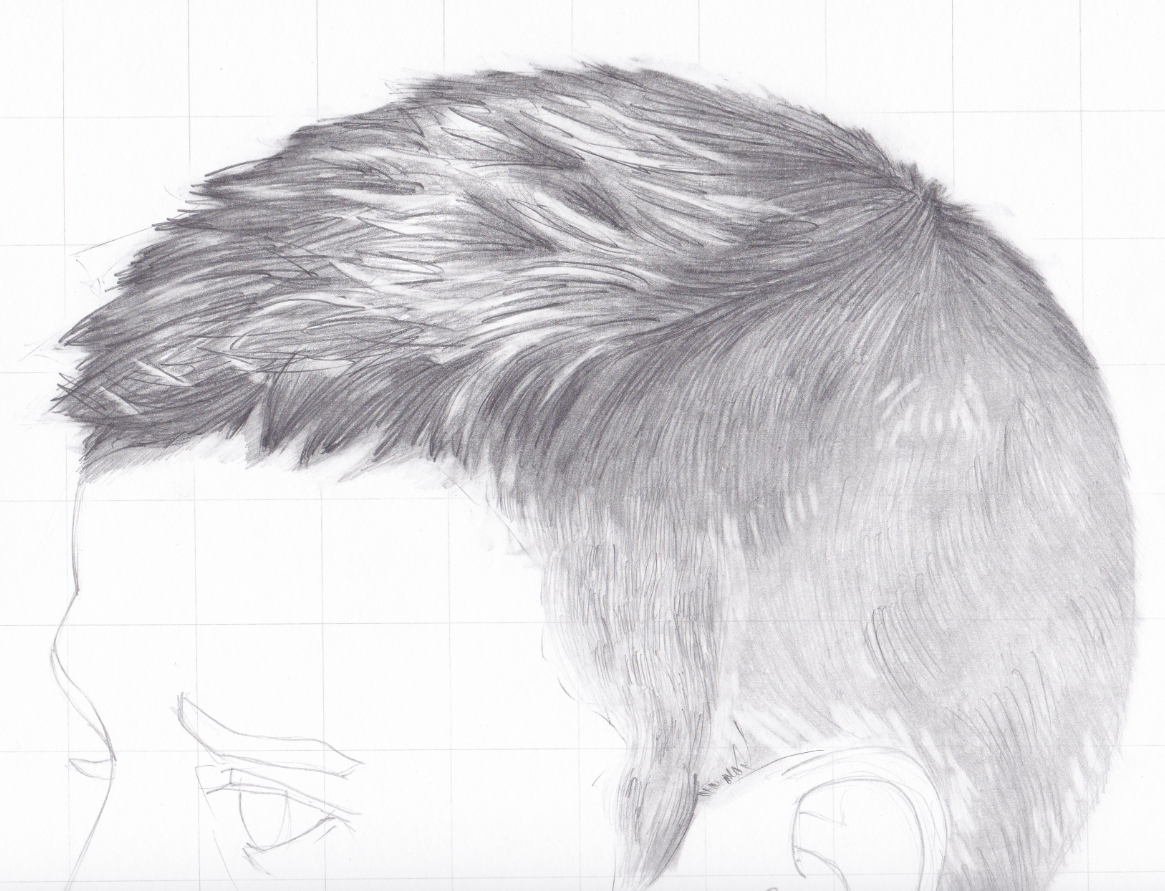 1165x891 How To Draw Short Hair [Lesson 3 Of 3] My Drawing Tutorials - Sketch Realistic Hair