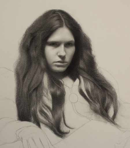 450x511 How To Draw Hair - Sketch Realistic Hair