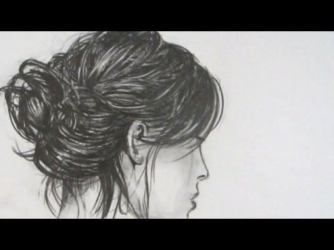 480x360 How To Draw Realistic Hair Narrated Step By Step - Sketch Realistic Hair