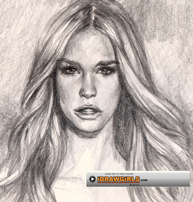 Sketch Realistic Hair At Paintingvalley Com Explore Collection Of Sketch Realistic Hair