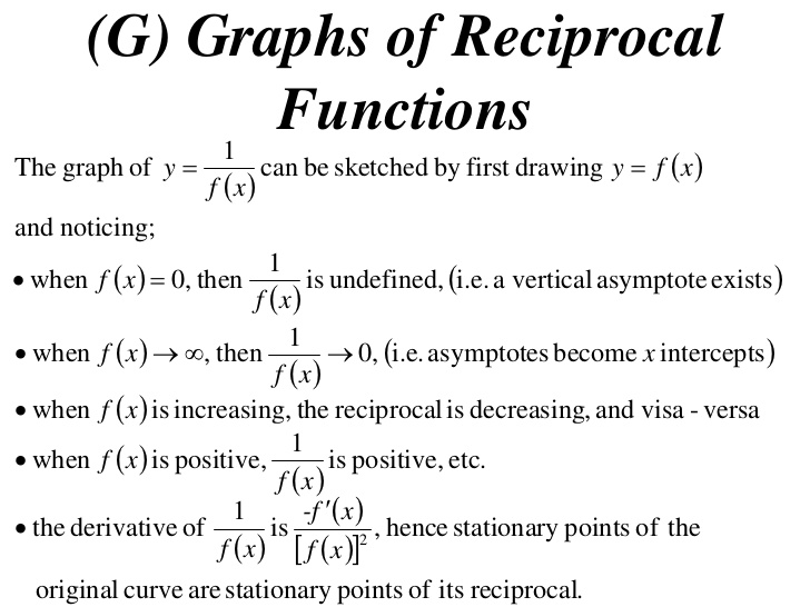 728x546 X2 T04 04 Curve Sketching - Sketch Reciprocal Graphs