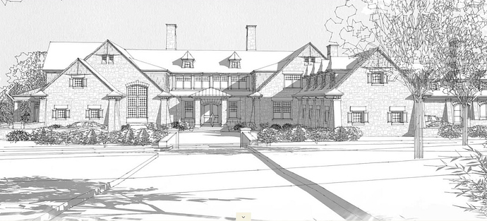 690x313 How Do I Achieve This Hand Rendered Look Using Only Sketchup Pro - Sketch Rendering