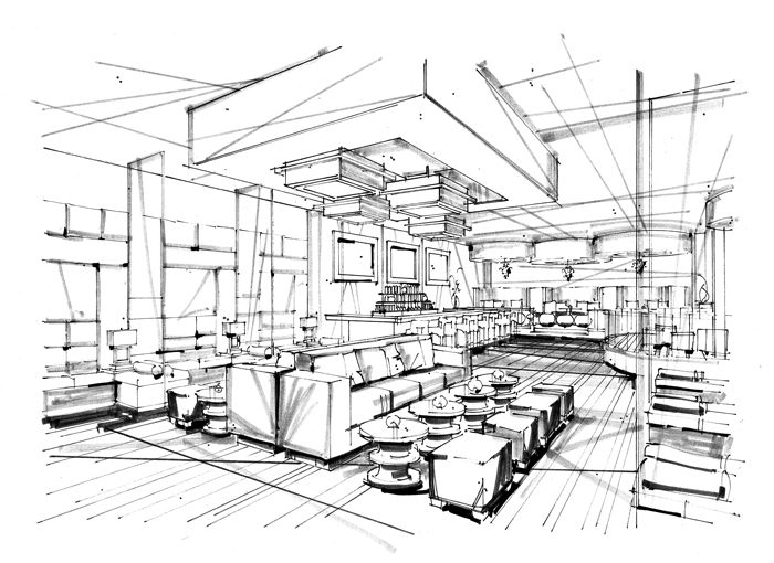 700x510 I Rendering. Architectural Rendering.perspective.design.art - Sketch Rendering