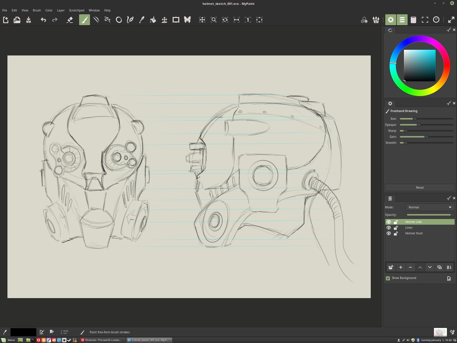 1600x1200 Wip] Sci Fi Helmet - Sketch Retopo