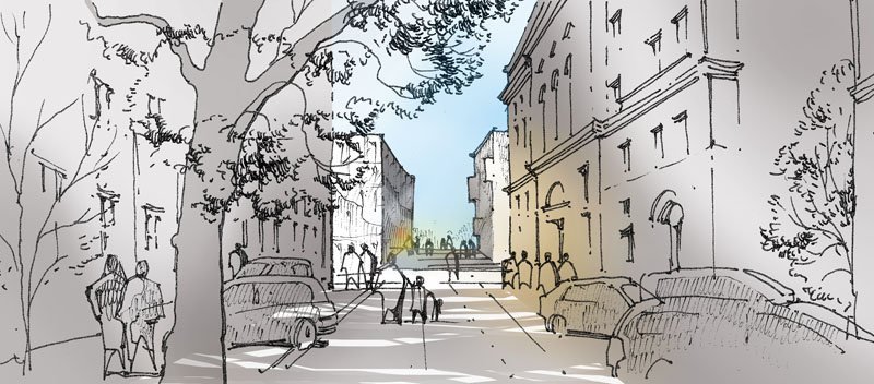 800x352 Gallery Of Reunite The River With Our City 4am Architekci - Sketch River