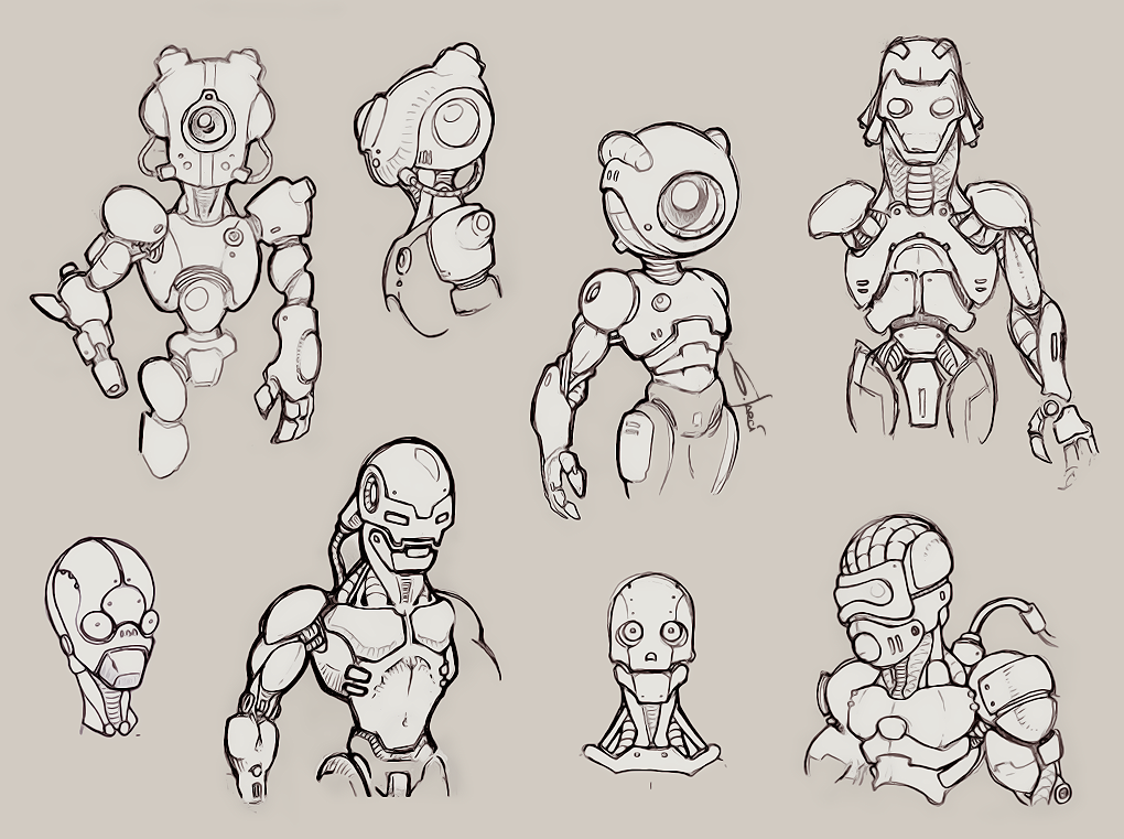 1020x761 Sketch Robot 003 By Sarcix82 - Sketch Robot