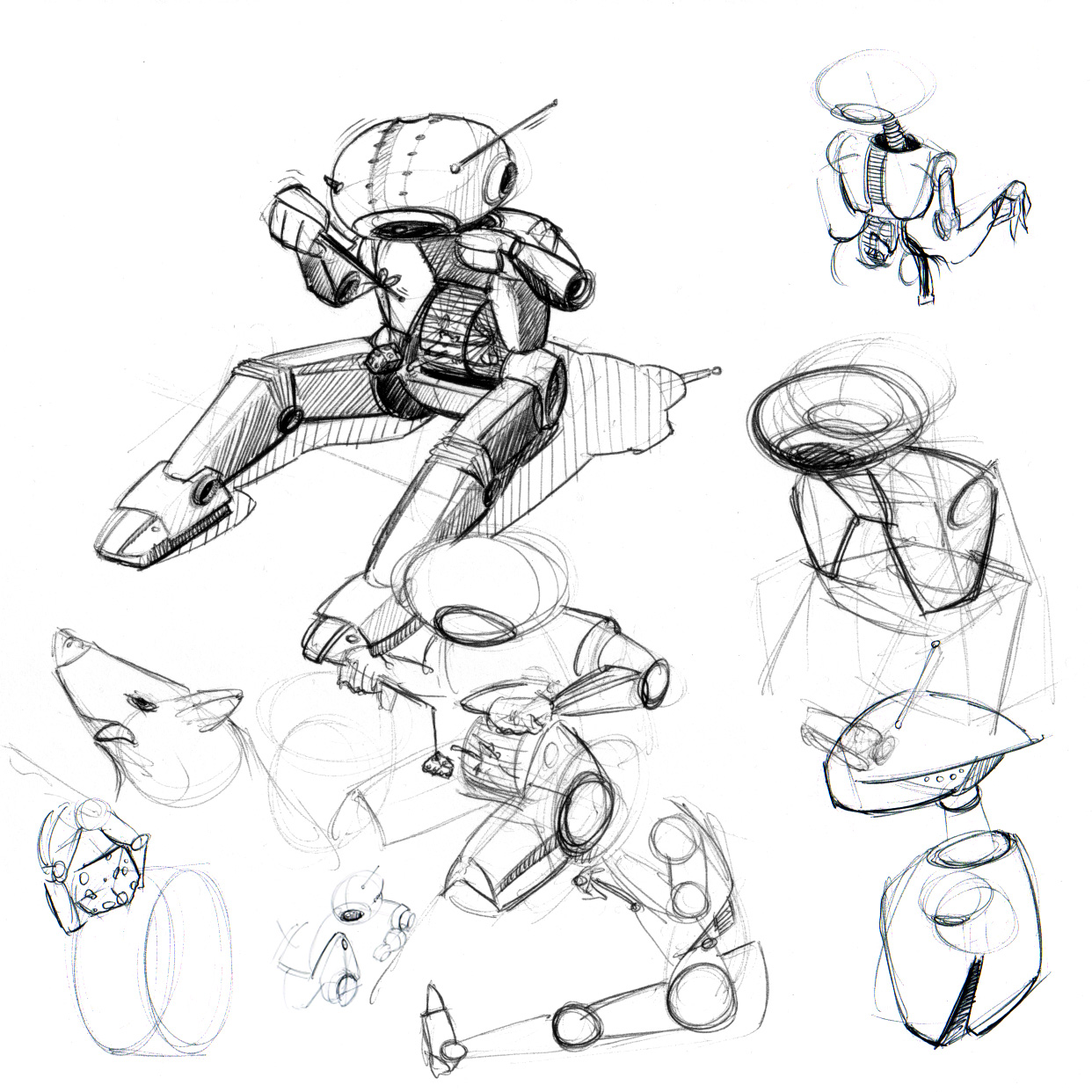1242x1242 Robot Lineweights - Sketch Robot
