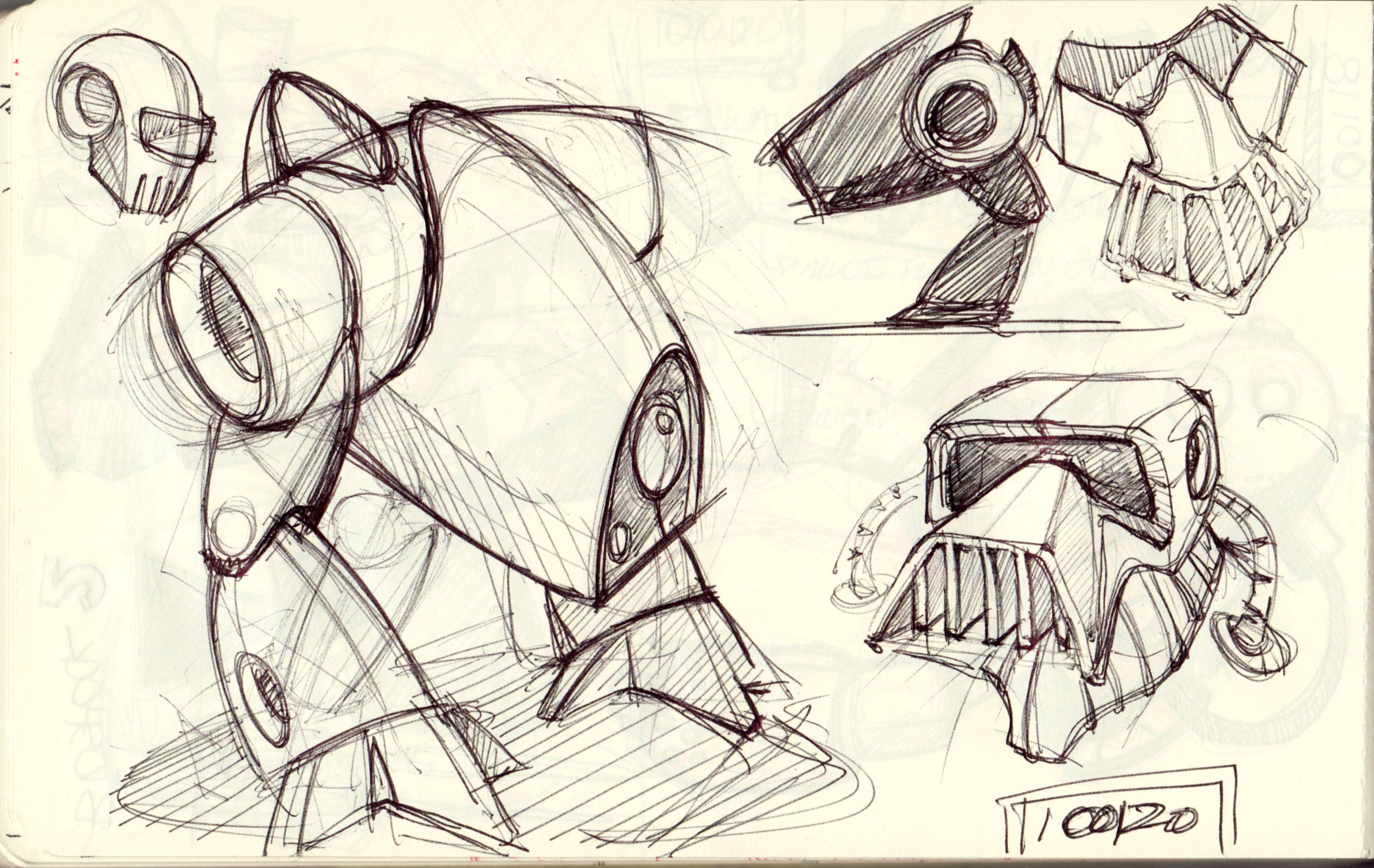 2432x1536 Robots N Trooper Lineweights - Sketch Robot