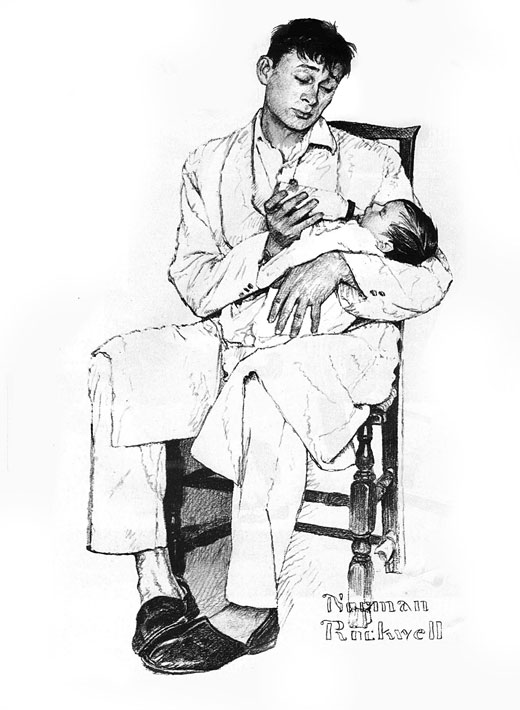 520x710 Norman Rockwell And The American Family - Sketch Rockwell