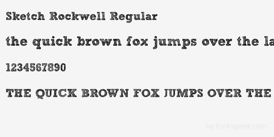960x480 Sketch Rockwell Regular Download For Free, View Sample Text - Sketch Rockwell