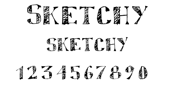 580x300 30 Sketched Fonts For Designers - Sketch Rockwell