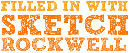 498x205 Fonts Sketch Rockwell Bliss Amp Miscellaneous - Sketch Rockwell Font