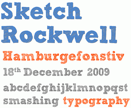 500x413 The Best Free Fonts For Designers Fonts Font Free - Sketch Rockwell Font