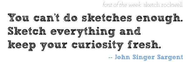 600x200 Font Of The Week Sketch Rockwell - Sketch Rockwell Font