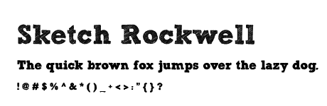 460x150 60 Free Handwritten Amp Script Fonts - Sketch Rockwell Font