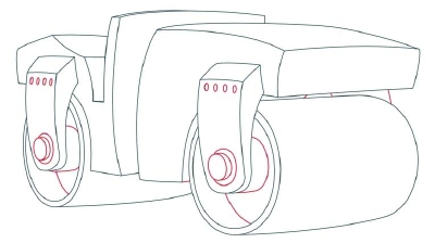 Draw four. Машинка для рисования "три в одном". Поэтапное рисование машины катка. Машинка для рисования камния. Как рисовать машину каток.