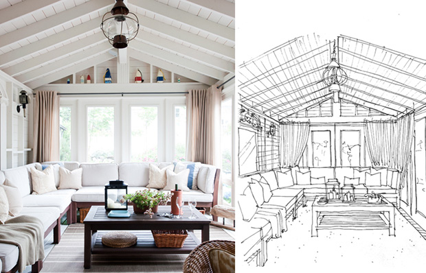 620x398 See Concept Room Sketches Come To Life! - Sketch Rooms