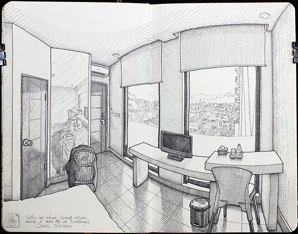 600x471 Sketching Hotel Rooms On Behance - Sketch Rooms