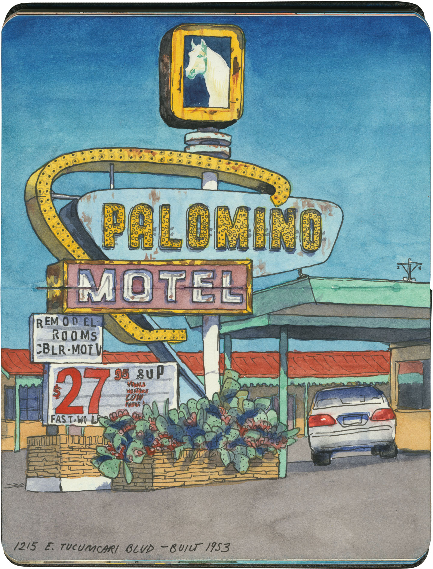 1440x1893 Route 66 Drawn The Road Again - Sketch Route