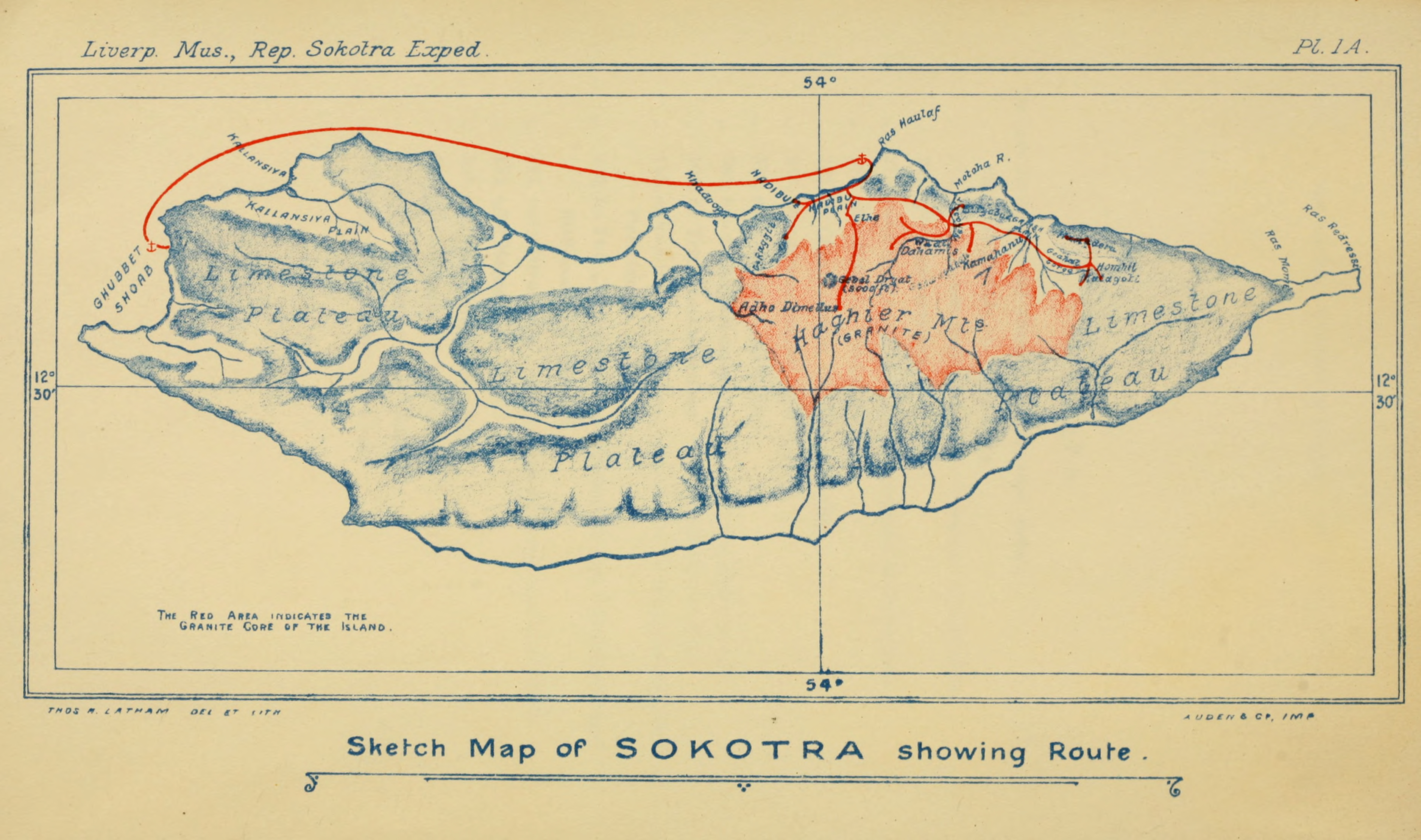 3753x2218 Filesketch Map Of Sokotra Showing Route.jpg - Sketch Route