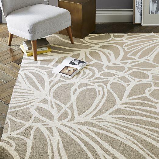 523x523 Sketch Beige Wool Rug - Sketch Rug