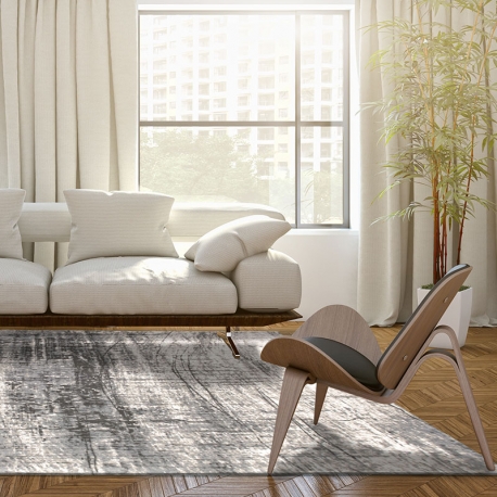 458x458 Sketch Rug In Stone By Nuastyle Modern Line Pattern - Sketch Rug