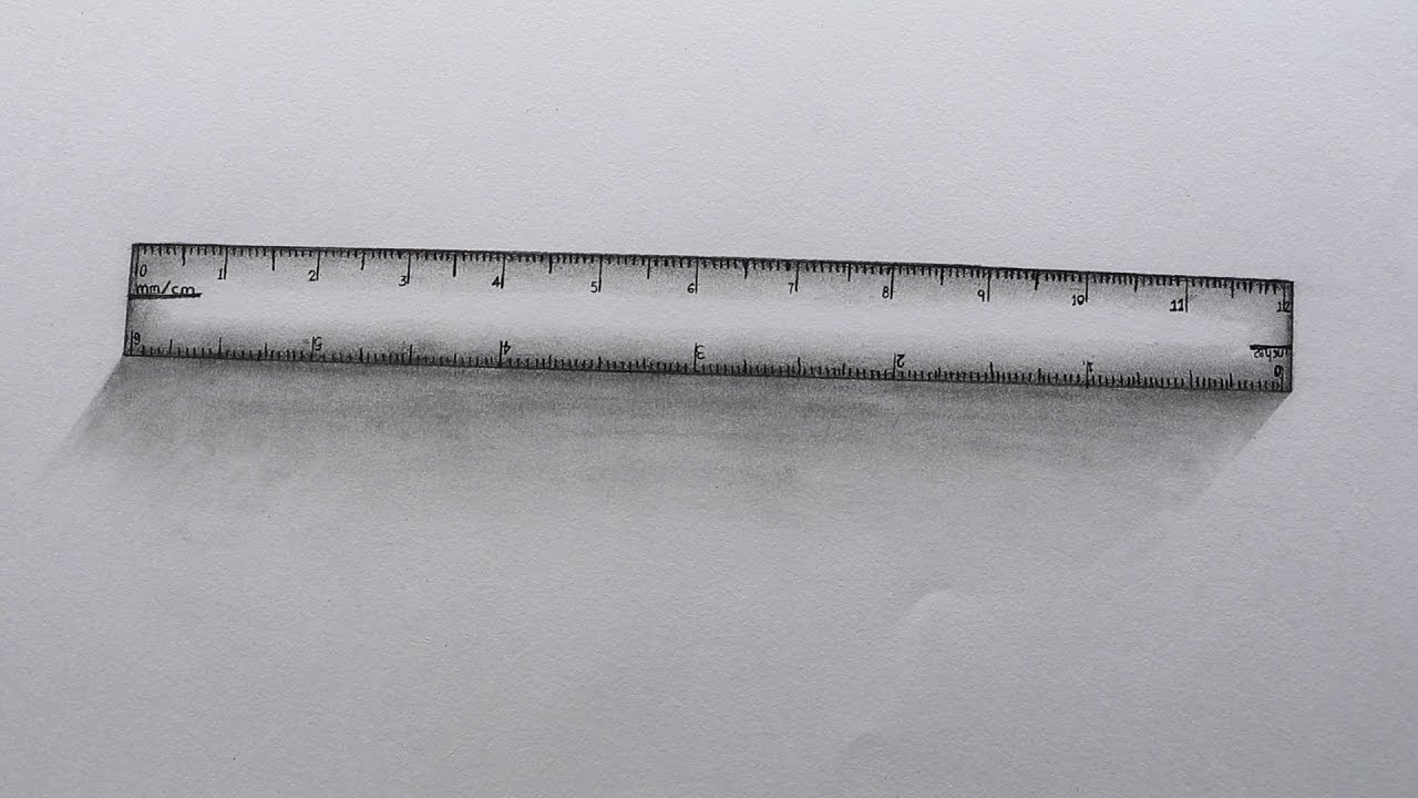 1280x720 How To Sketch A Ruler - Sketch Ruler