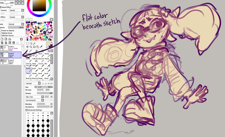 900x548 My Sai Drawing Process - Sketch Sai