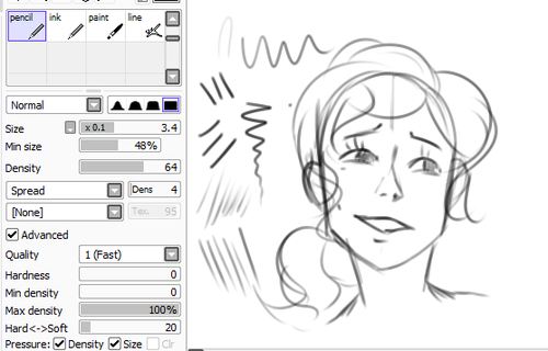 500x320 Paint Tool Sai Brushes - Sketch Sai